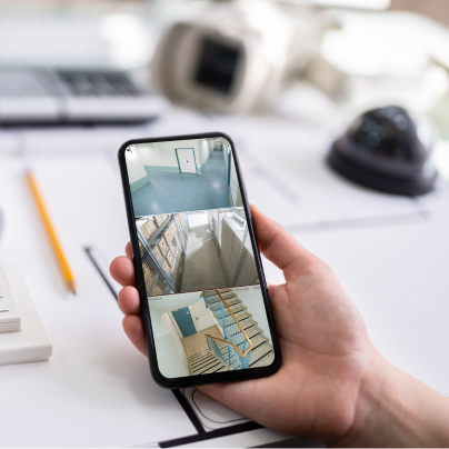 El Paso security camera feed on cell phone